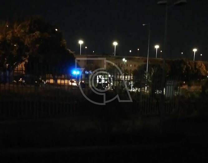 Imagen del incendio captada a distancia por un lector de TA/TA.